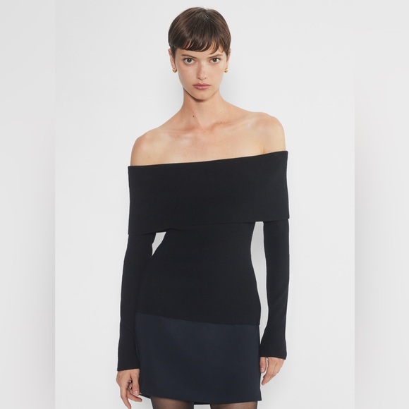 Aritzia Sweaters - Aritzia Wilfred Off-Shoulder Black Sweater